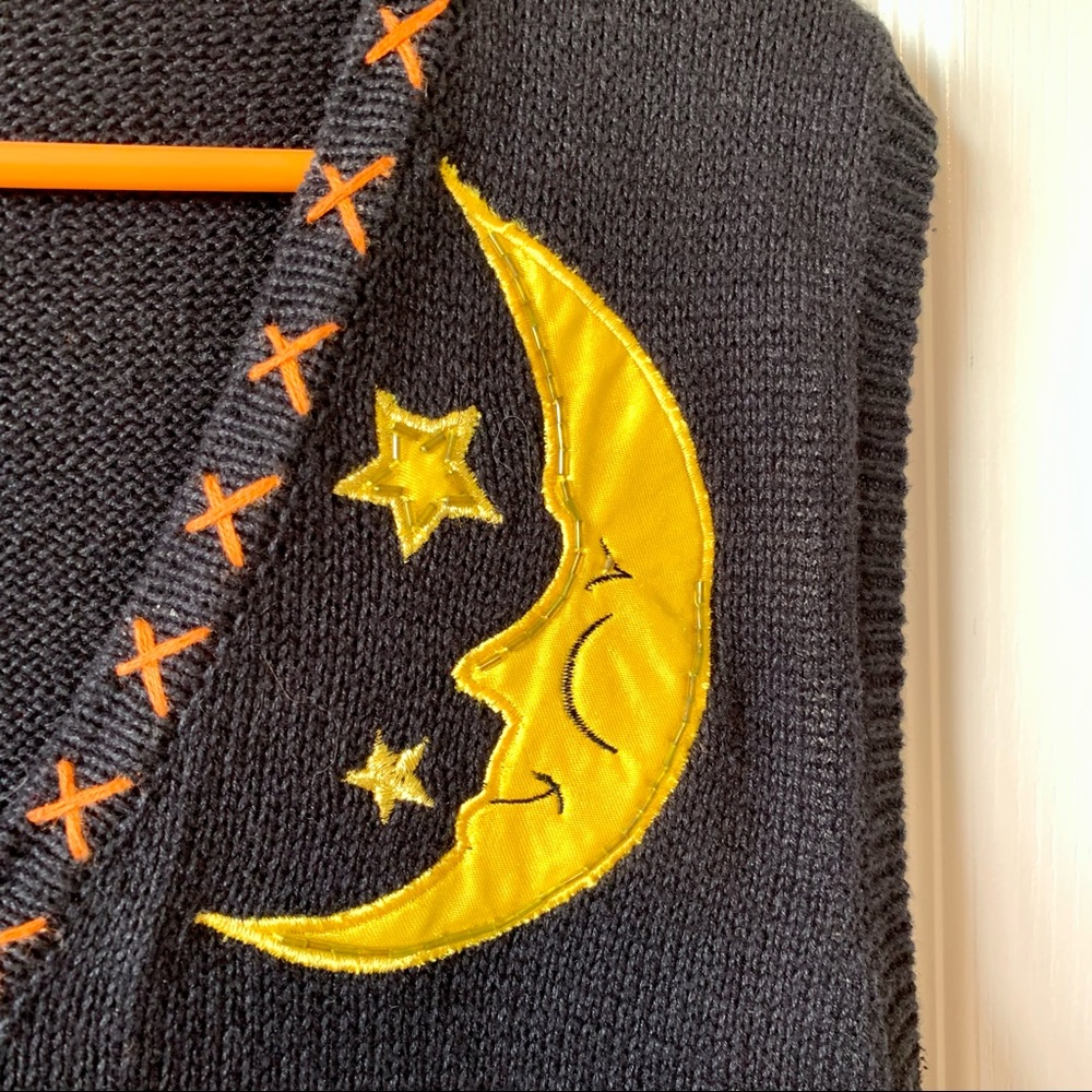 BASIC EDITIONS Embroidered Halloween Vest—SZ. L - Picture 11 of 16